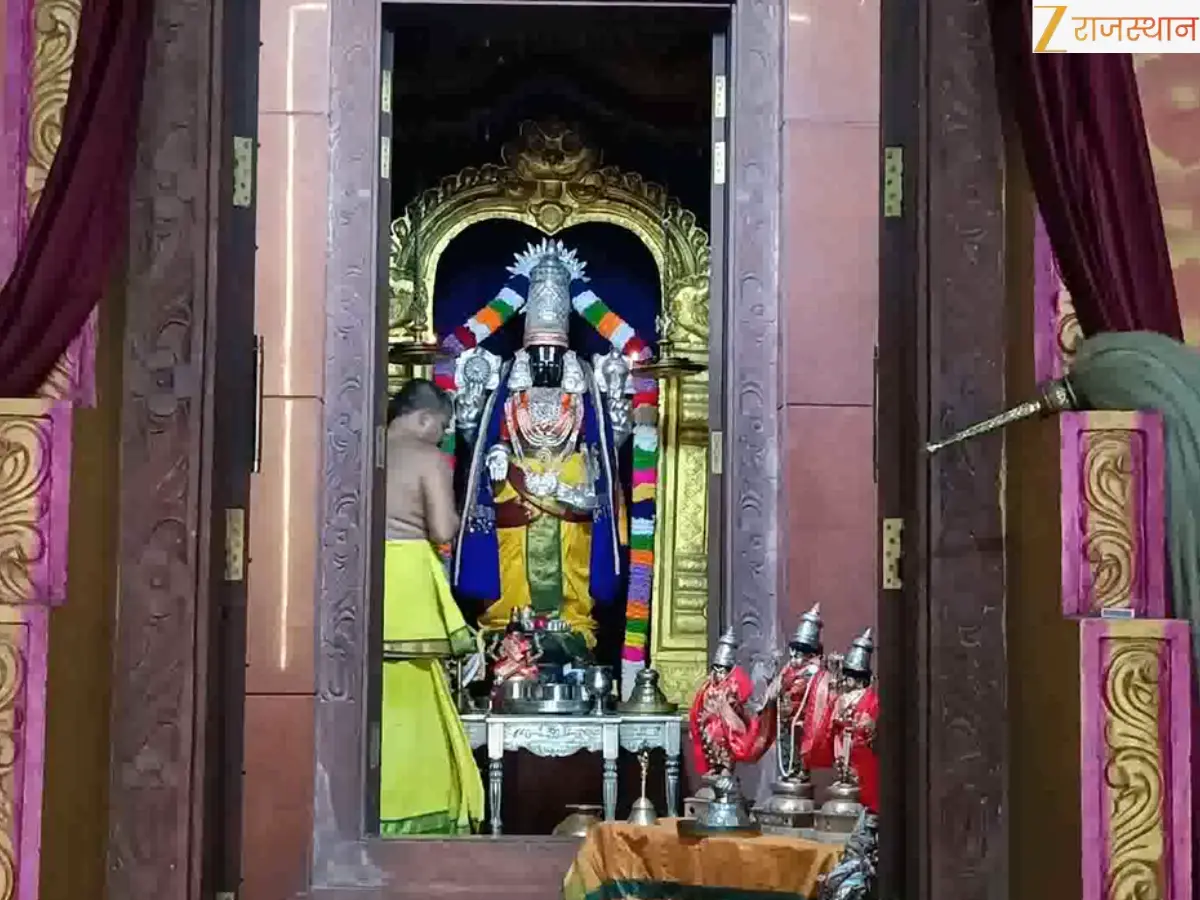 अलवर के वेंकटेश बालाजी मंदिर में 16 दिसंबर से उत्सव शुरू, भगवान को पहनाई जाती है उतरी माला