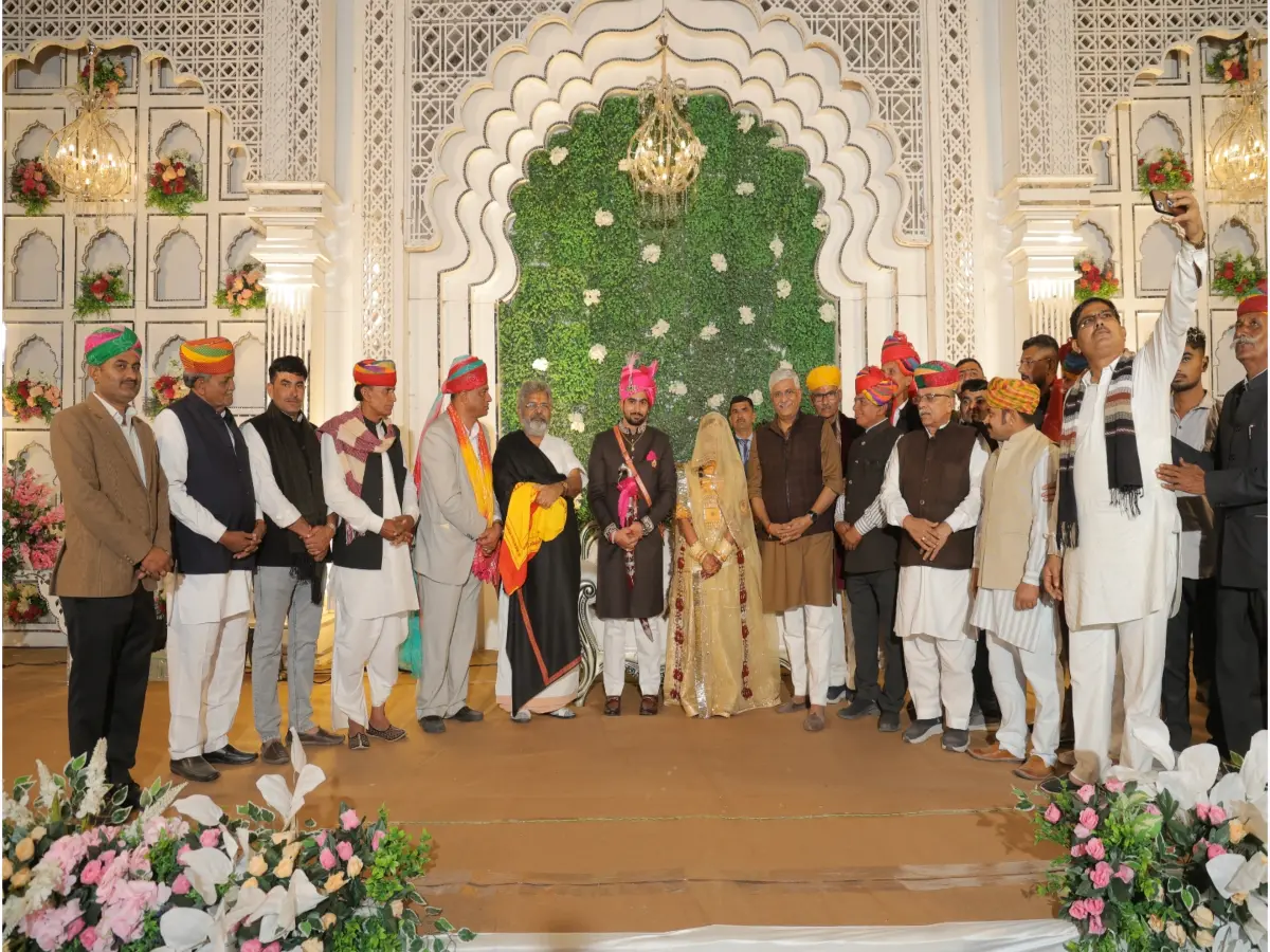Jodhpur: MLA भैराराम सियोल के बेटे आकाशदीप की शादी की  मारवाड़ में हो रही चर्चा, 1 लाख से ज्यादा लोग हुए शामिल