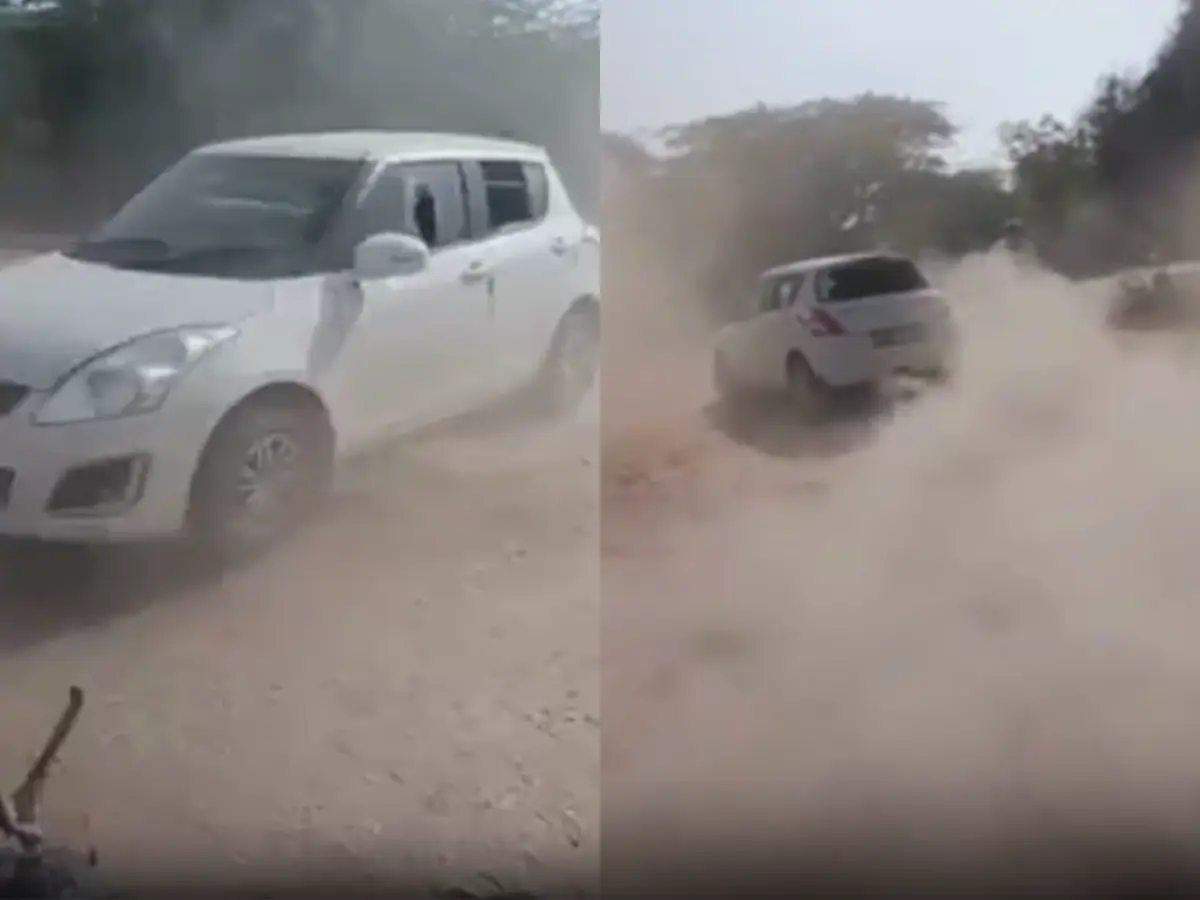 जालोर में दबंगों का आतंक, स्विफ्ट कार से मचाया तांडव, वीडियो वायरल