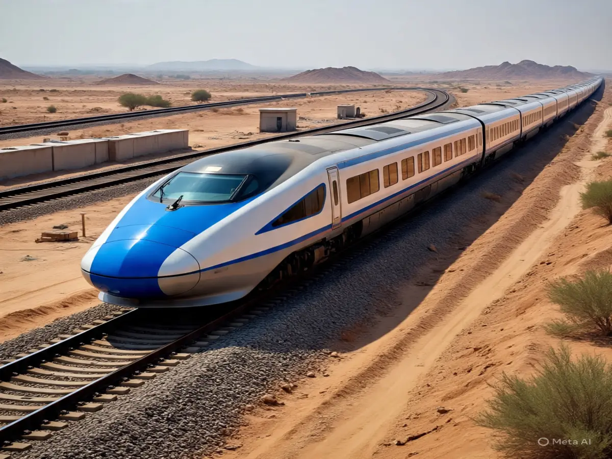 first high speed train trial track in Chausla of Nagaur