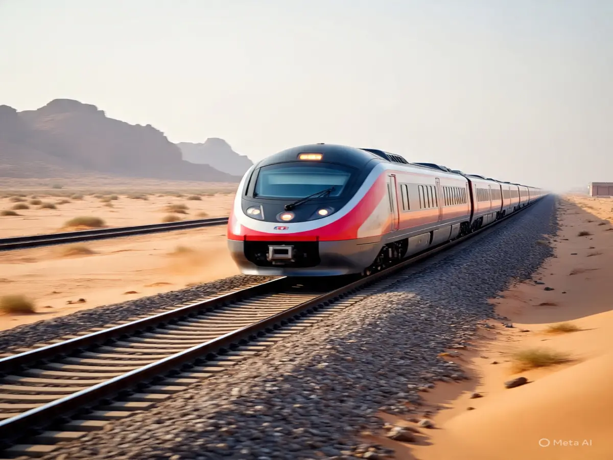 first high speed train trial track in Chausla of Nagaur