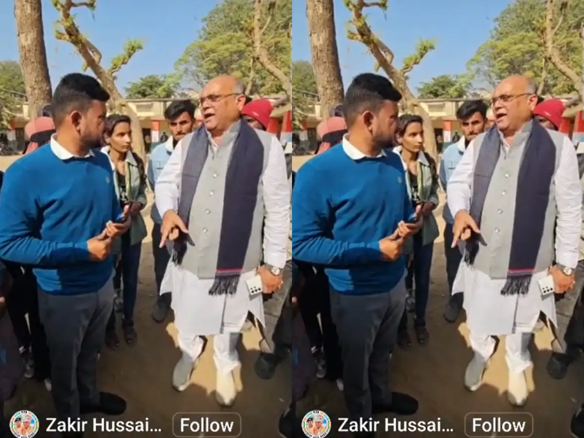 मकराना विधायक जाकिर गेसावत के बिगड़े बोल, कॉलेज प्रिंसिपल को बताया ‘कुत्ता’, वीडियो खुद फेसबुक पर किया पोस्ट मकराना विधायक जाकिर गेसावत के बिगड़े बोल, कॉलेज प्रिंसिपल को बताया ‘कुत्ता’, वीडियो खुद फेसबुक पर किया पोस्ट