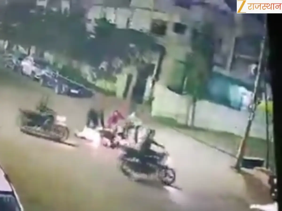 भीलवाड़ा में बेखौफ लुटेरे! घर के बाहर व्यापारी से स्कूटी और 4 लाख रुपये की लूट, CCTV में कैद बदमाश