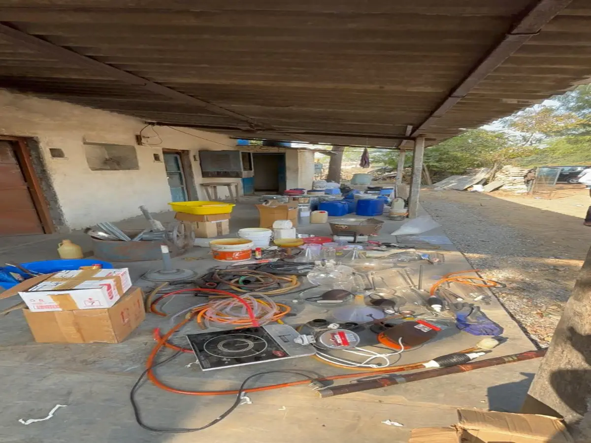 चित्तौड़गढ़ में CBN ने पकड़ी एमडी ड्रग्स लैब, बरामद किया 2 करोड़ रुपये का कच्चा माल