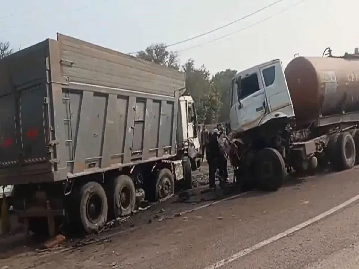 चूरू के रतनगढ़ में कोहरे का कहर, मेगा हाईवे पर भिड़े तीन वाहन