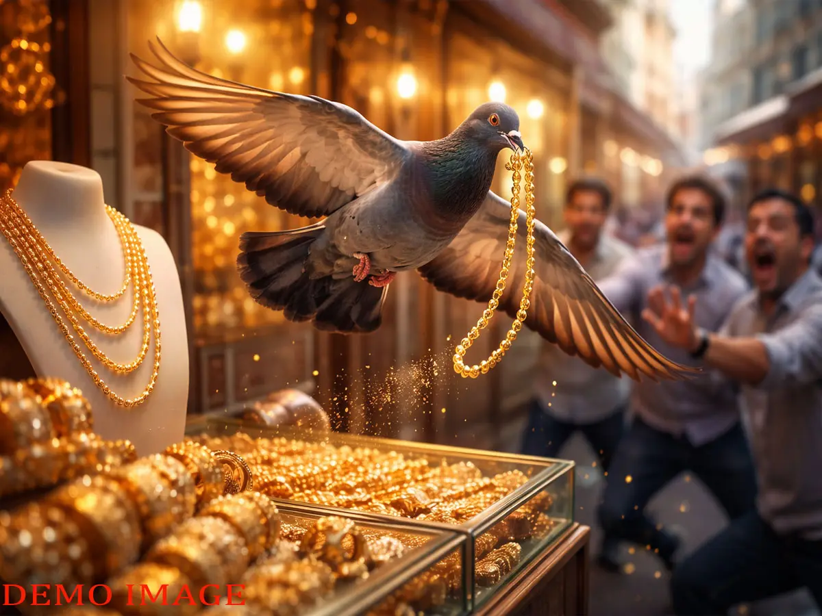 राजस्थान में चोर नहीं, कबूतर ले उड़ा सोना! चोंच में दबाकर ले गया लाखों की चेन, लोग बोले- कबूतरी को पहनाएगा