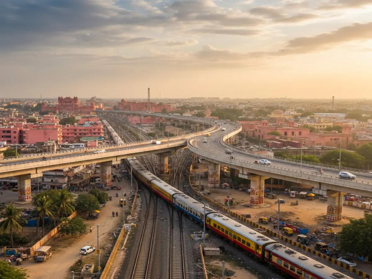 जगतपुरा के सीबीआई फाटक जाम से मिलेगी राहत, 95 करोड़ का फ्लाईओवर निर्माण हुआ शुरू