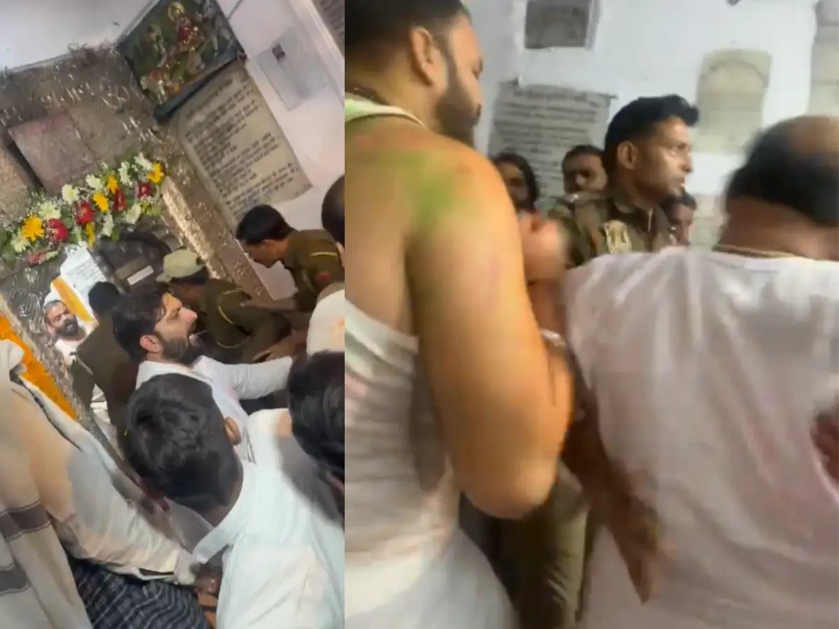 हर हर महादेव के जयकारों के बीच पुलिस ज्यादती! तारकेश्वर मंदिर में घुसकर पुजारियों से की मारपीट! गर्भगृह से खदेड़ने का आरोप