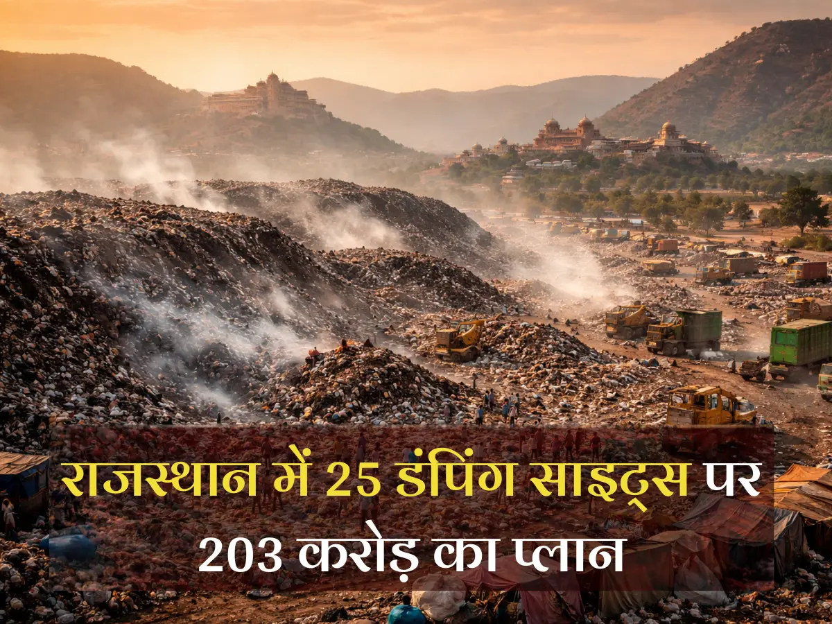कचरे के पहाड़ों से मुक्ति! केंद्र के आदेश पर राजस्थान में ‘डम्पसाइट क्लीन-अप मिशन’ शुरू, प्रदेश में 25 डंपिंग साइट्स पर 203 करोड़ का प्लान
