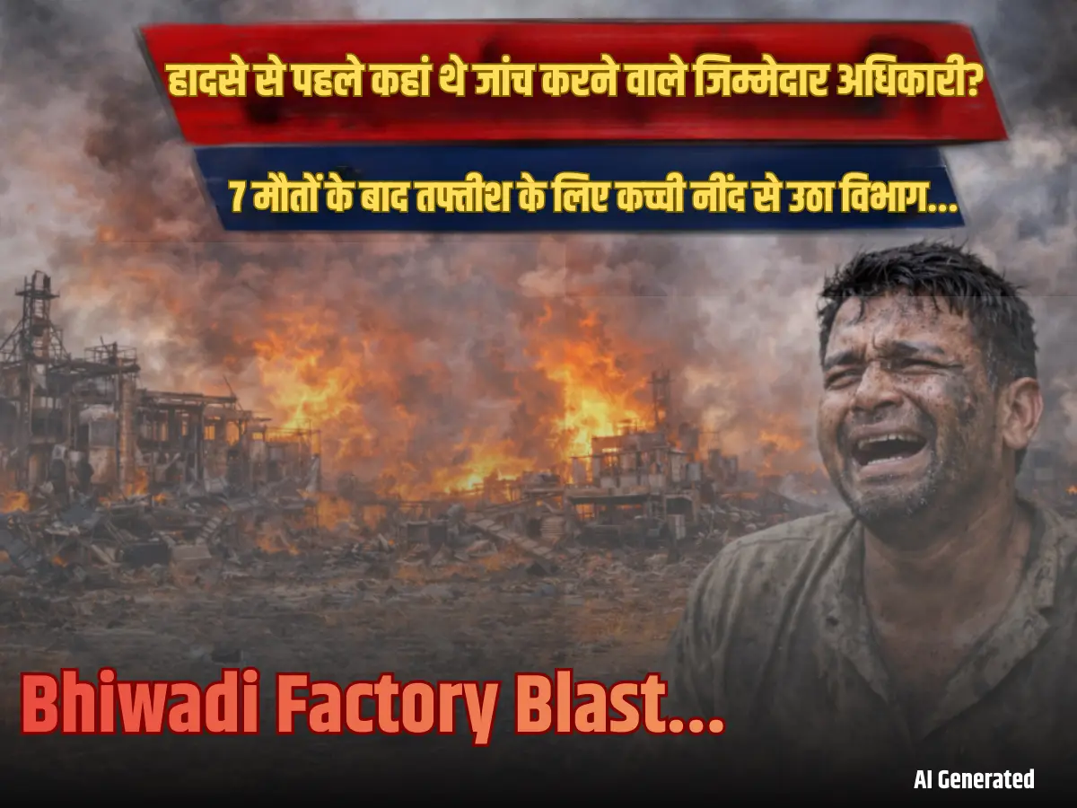 भिवाड़ी फैक्ट्री ब्लास्ट में 7 मौतों का जिम्मेदार कौन? हादसे से पहले भी कसा जा सकता था शिकंजा! आखिर कहां थे कार्रवाई करने से लिए कच्ची नींद से उठे अधिकारी?
