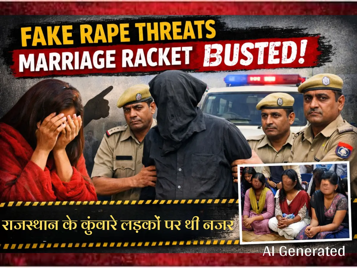राजस्थान के कुंवारे लड़कों पर थी नजर, यूपी-बिहार के अलावा ऑन डिमांड देते थे बंगाल-बिहार की लड़कियां, लाखों में बेचकर बलात्कार मुकदमे का ब्लैकमेल-खेल!