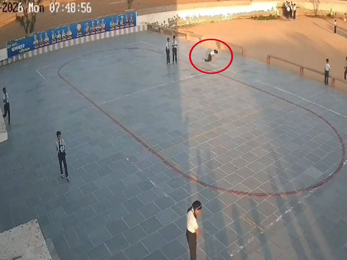 नागौर में खेलते-खेलते गिरी 9 साल की बच्ची, हार्ट अटैक से मौत… CCTV में कैद घटना