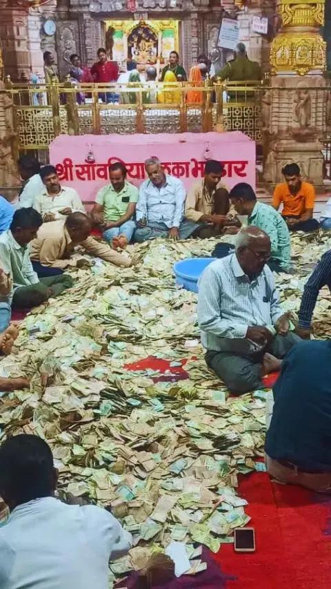 सांवलिया सेठ का खुला खजाना! 3 दिन में दान 20.52 करोड़ पार,देखें Photos