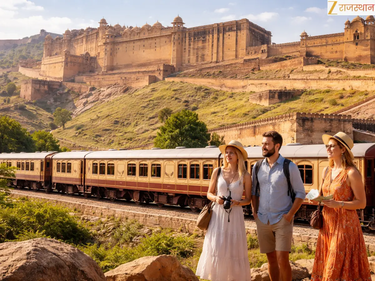 Palace on Wheels: शाही ट्रेन से उतरे विदेशी मेहमान, जयपुर में दिखा रॉयल वेलकम