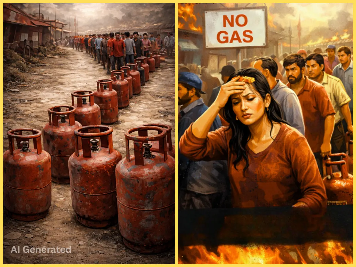LPG गैस की ऑनलाइन बुकिंग का सर्वर क्रैश, एजेंसियों के बाहर भीड़ जमा, सप्लाई घटने से बढ़ी घबराहट