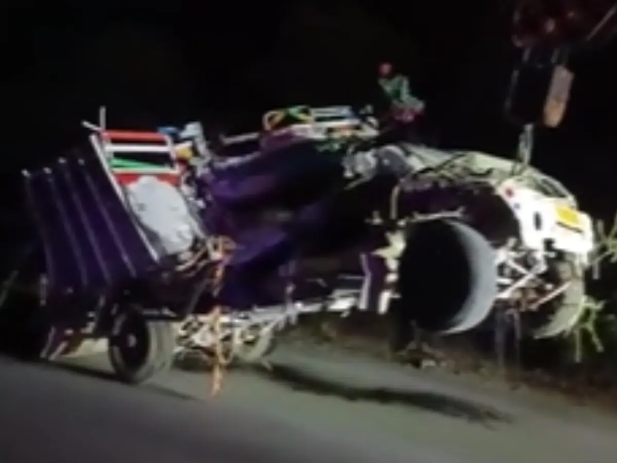 चित्तौड़गढ़ में भीषण सड़क हादसा, कंटेनर-पिकअप की भयंकर भिड़ंत, 2 महिलाओं समेत 1 की मौत कई घायल