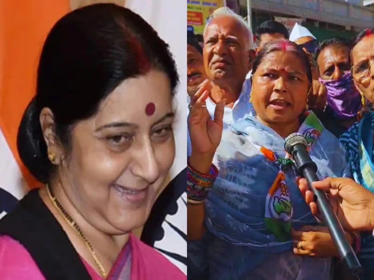 Photos: पूर्व कांग्रेस विधायक निर्मला सहरिया का वीडियो वायरल, दिवंगत सुषमा स्वराज को बताया 'पेट्रोलियम मंत्री'