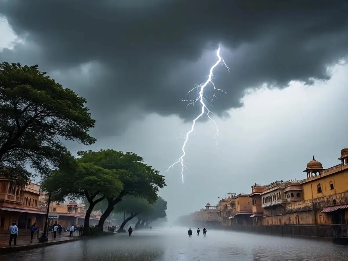 राजस्थान में फिर पलटी मारेगा मौसम, इन जिलों में आंधी के साथ बारिश की चेतावनी जारी
