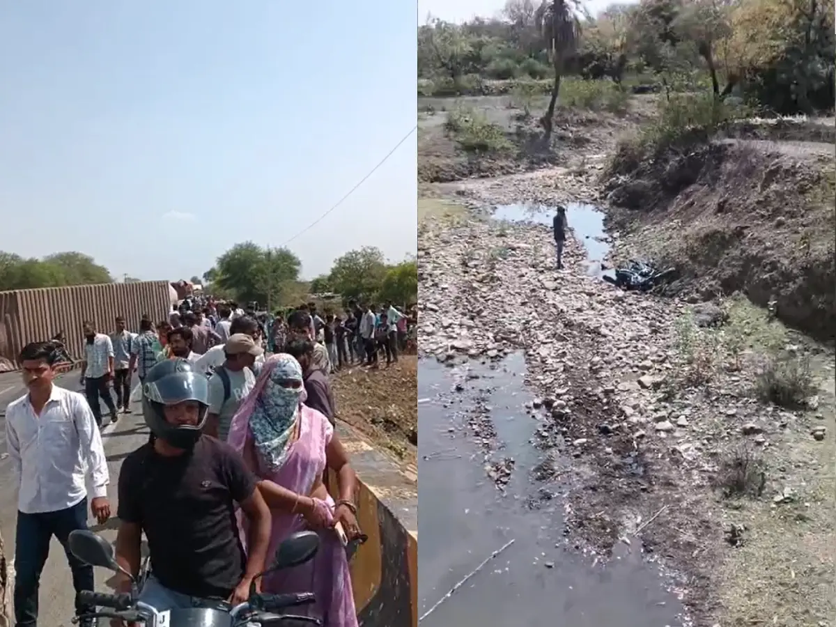 Jhalawar: NH-52 पर हुआ दर्दनाक हादसा, ट्रक की टक्कर से बाइक सवार उछलकर खाई में गिरा, मौके पर हुई मौत