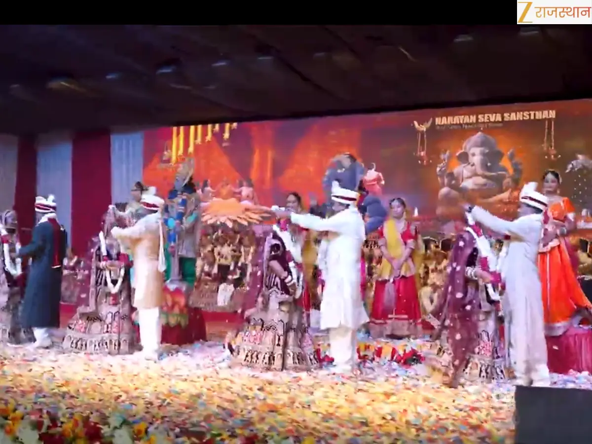 उदयपुर में नारायण सेवा संस्थान में 51 दिव्यांग व निर्धन जोड़ों का सामूहिक विवाह, सेवा महातीर्थ में गूंजी शहनाइयां