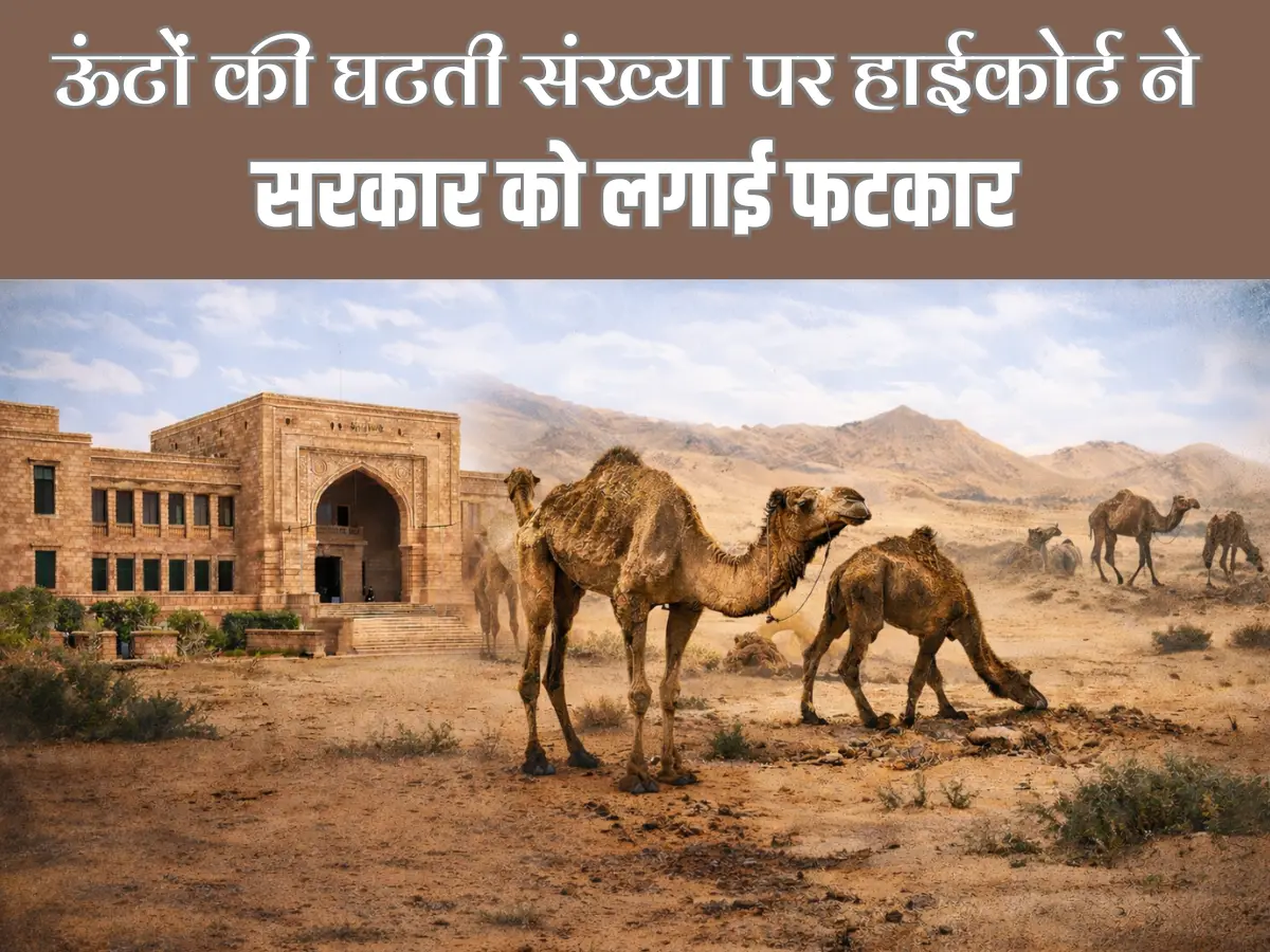 ऊंटों की घटती संख्या पर हाईकोर्ट ने सरकार को लगाई फटकार, कहा 27 मार्च तक जवाब दो, लापरवाही से नाराज है अदालत
