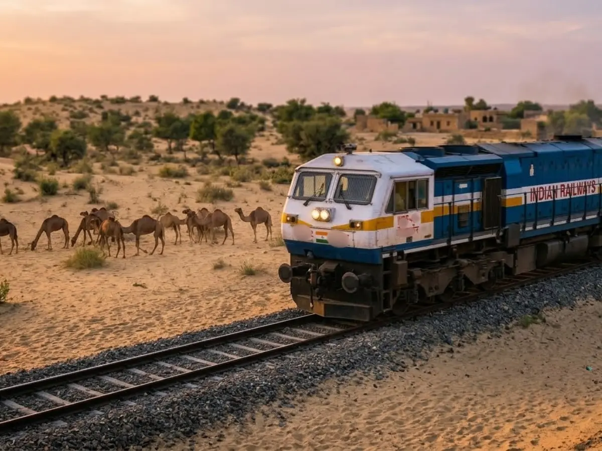 जैसलमेर में रेलवे ट्रैक पर दर्दनाक हादसा, लीलण एक्सप्रेस से कटकर 6 ऊंटों की मौत