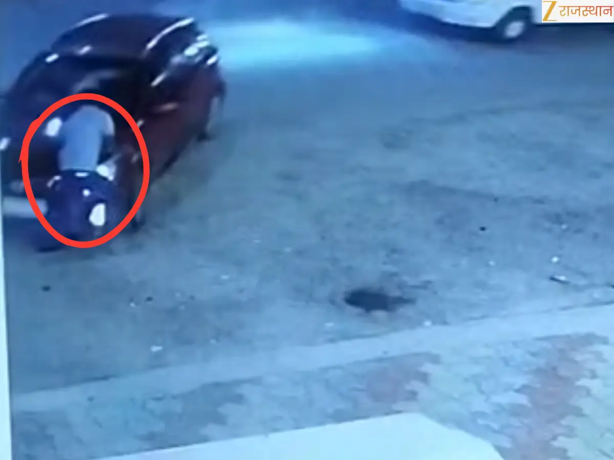 तेज रफ्तार स्कॉर्पियो ने होटल कर्मचारी को रौंदा, 5 फीट उछलकर गिरा युवक