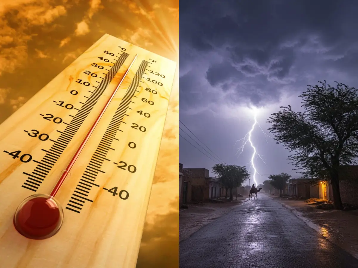 राजस्थान में कहीं गर्मी बढ़ी तो कहीं मौसम ने बदली चाल! इन जिलों में बारिश-बिजली का येलो अलर्ट