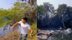 कोटा में मगरमच्छों पर सुतली बम फेंकने का वीडियो वायरल, वन विभाग ने शुरू की कार्रवाई