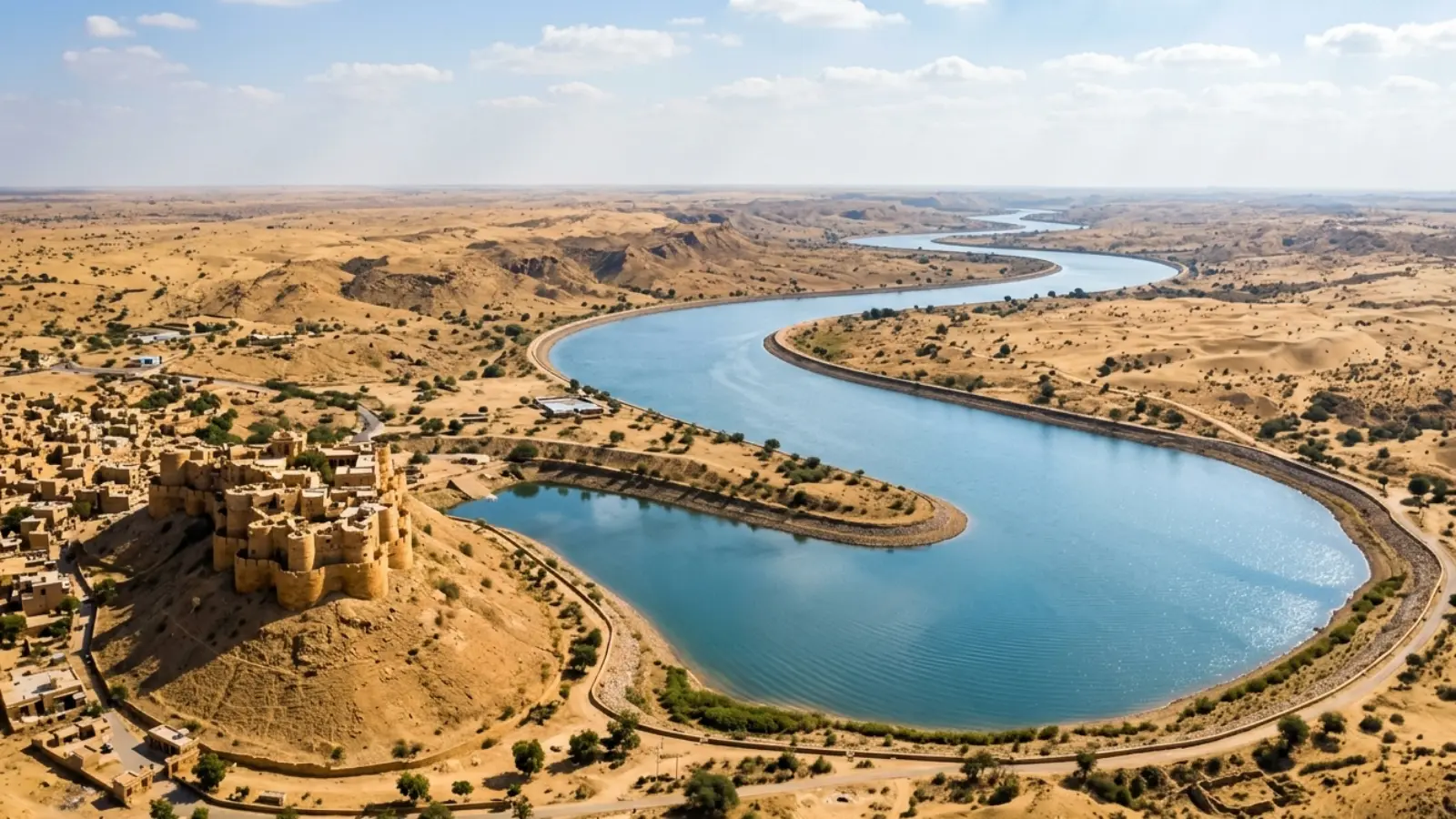 Jaisalmer|242 करोड़ रुपये लागत से जैसलमेर में बनेगी 28 KM लंबी झील!100 साल तक नहीं होगा रिसाव!