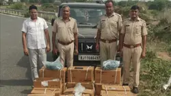 राजस्थान में पुलिस का बड़ा एक्शन! नाकाबंदी में विस्फोटक से भरी बोलेरो जब्त, लाखों का सामान बरामद