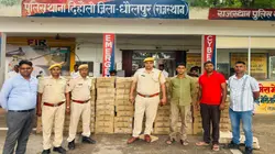 धौलपुर में SP के निर्देश पर कार्रवाई, दिहौली पुलिस ने पकड़ी 14,400 पव्वे अवैध शराब, चालक अरेस्ट